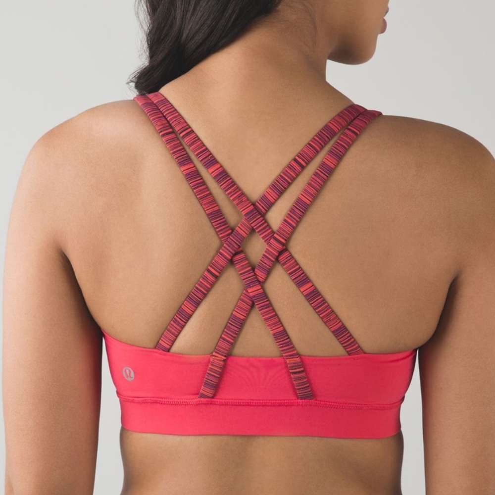 Lululemon Athletica Pink Strappy Sports Bra